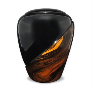 JA 099202 Urne en forme de vase orange